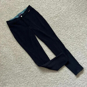 Fouganza Equestrian Horse Training Riding Pants  Breeches Black Women Size 6, 28